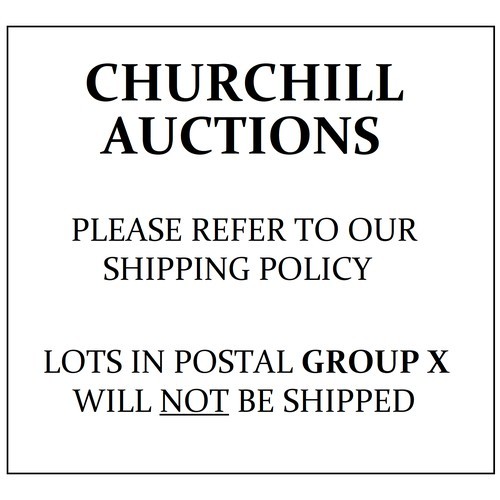 0 - IMPORTANT! READ BEFORE BIDDING! 

Welcome to Churchill Auctions!

All goods must have been paid for ... 