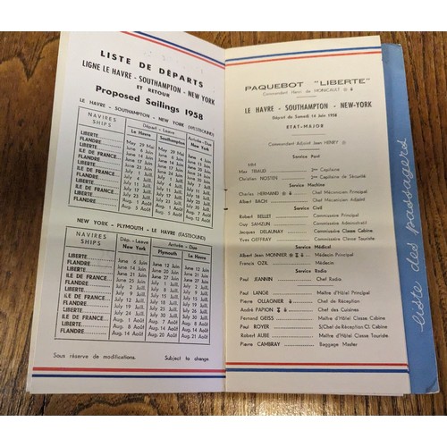 551 - Qty of assorted ephemera to inc a vintage Cunard Passenger list, a signed sheet music by Val Doonica... 