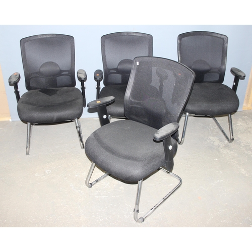 145 - 4 good quality modern office or boardroom chairs, no maker