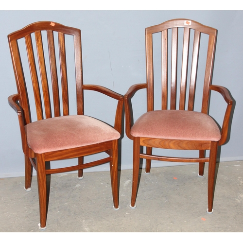 41 - A pair of retro Stag carver chairs