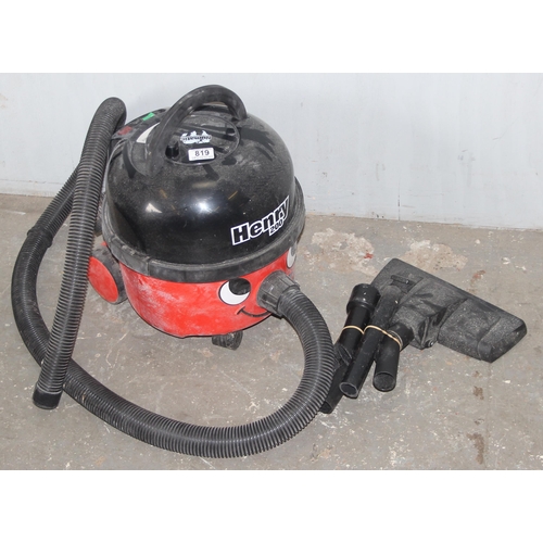 828 - Henry 200 hoover or vacuum cleaner & attachments