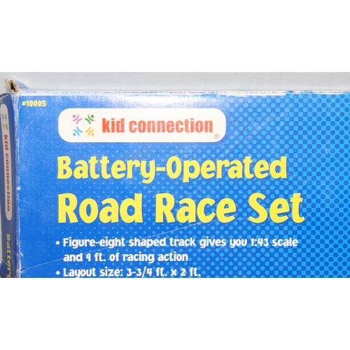 1516A - Vintage toys - two racing games, Kid Connection Road Race Set, and Carrera Go!!! World Rally, in ori... 