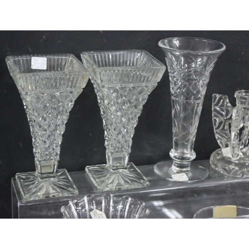 1787 - Qty of assorted cut glass and other jugs, bowls etc