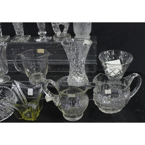 1787 - Qty of assorted cut glass and other jugs, bowls etc