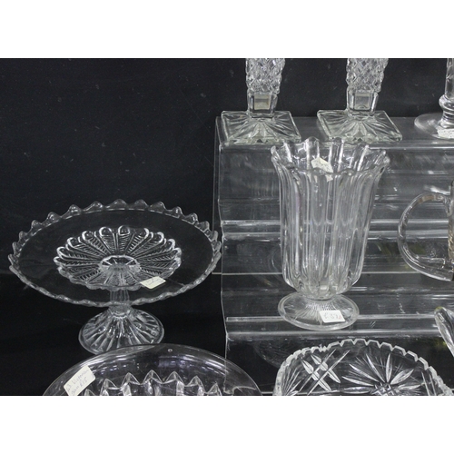 1787 - Qty of assorted cut glass and other jugs, bowls etc