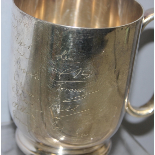 1030 - Qty of antique and later silver-plated items to incl cocktail shaker, approx 4.4kg