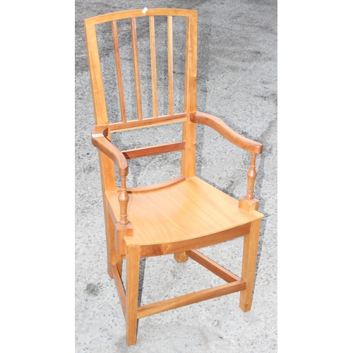 119 - An unusual bespoke made wooden armchair, approx 105cm tall
