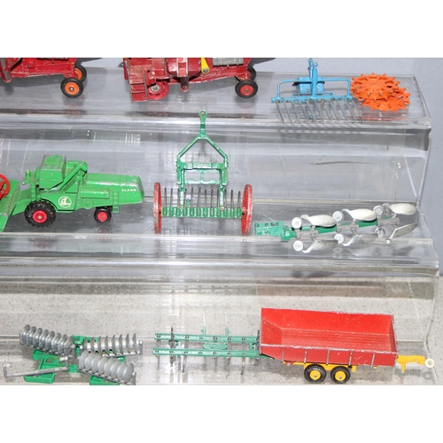 1507 - Qty of play-worn diecast toy farming vehicles to incl Corgi, Matchbox etc