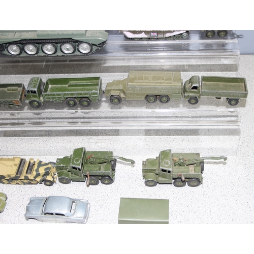 1508 - Qty of play-worn military toy vehicles to incl Dinky, Corgi etc