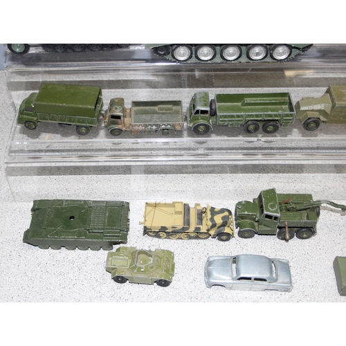 1508 - Qty of play-worn military toy vehicles to incl Dinky, Corgi etc