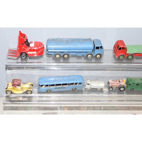 1510 - Qty of play-worn die-cast toy vehicles to incl Lesney, Matchbox, Dinky, Corgi, and some farmyard ani... 