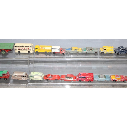 1510 - Qty of play-worn die-cast toy vehicles to incl Lesney, Matchbox, Dinky, Corgi, and some farmyard ani... 