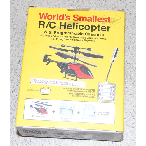 1524 - Large 9101 radio controlled helicopter by Double Horse and one other (small)