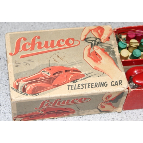 1527 - Vintage Schuco Telesteering 4-speed toy car in original box