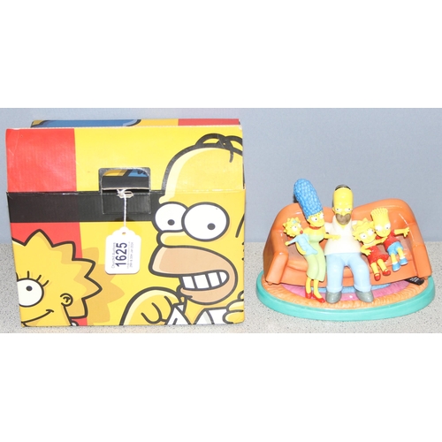 1625 - 2005 Coalport Character figurine of The Simpsons Family on the sofa with certificate of authenticity... 