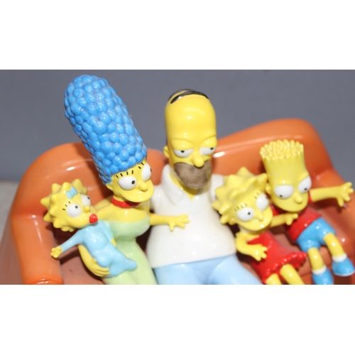 1625 - 2005 Coalport Character figurine of The Simpsons Family on the sofa with certificate of authenticity... 