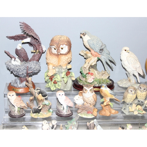 1756 - Large qty of mostly bird figurines, to incl The Country Bird Collection examples