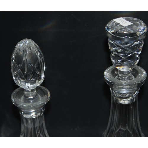 1768 - 4 assorted glass drinks decanters, tallest approx 35cm