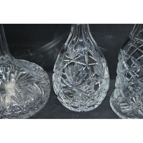 1768 - 4 assorted glass drinks decanters, tallest approx 35cm