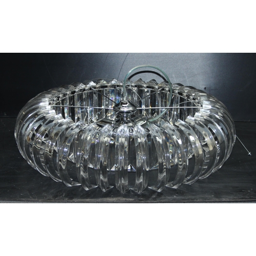 233 - A large decorative retro style light fitting, approx 62cm in diameter