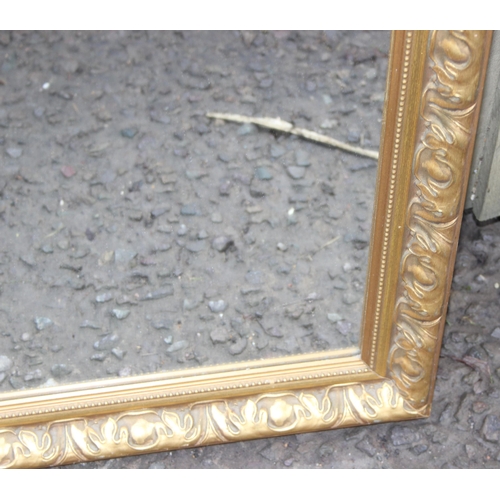 409 - Large gilt-framed mirror, approx 112cm x 86cm