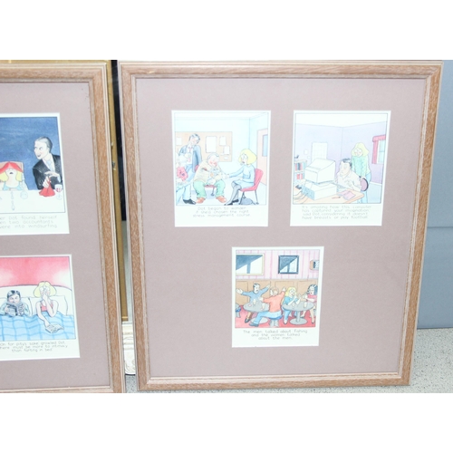 418 - White painted framed mirror and a mixed lot of pictures to incl small oil painting in gilt frame, 2 ... 