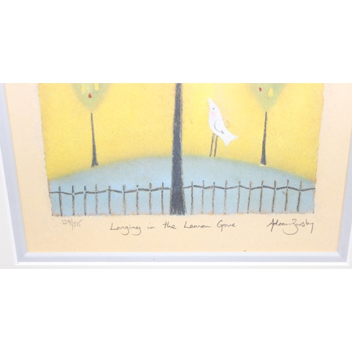 429 - Abstract limited edition print (129/375) of 'Longing by the Lemon Grove' by Adam Barsby, approx 56 x... 