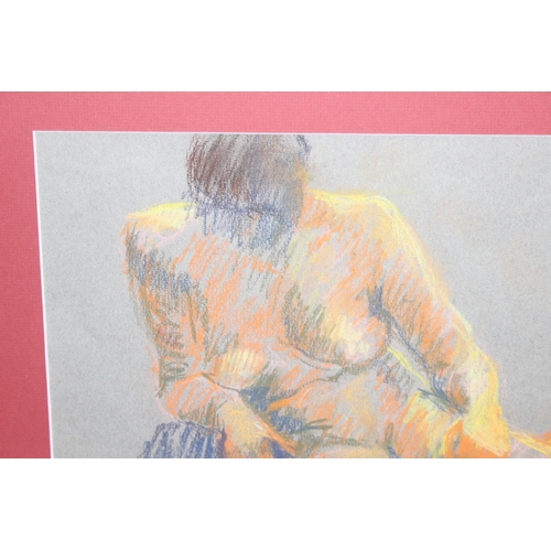 452 - 2 x 20th century pastel studies of nude females on paper, seemingly unsigned, each approx 64cm x 48c... 