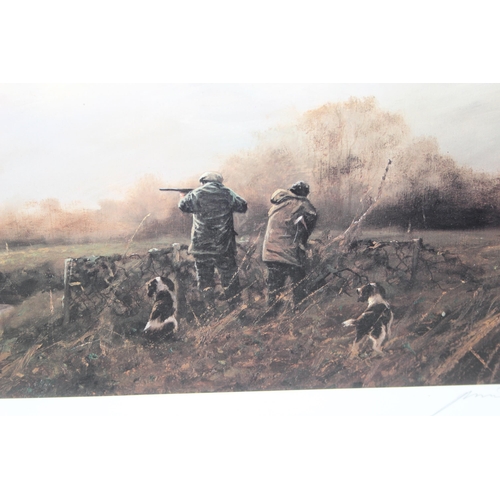 457 - Limited edition print by John Trickett of Pheasant shooting, signed lower right in pencil (780/850) ... 