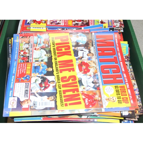 508 - Large qty of Match & Shoot football magazine, mostly from 1990s and early 2000s