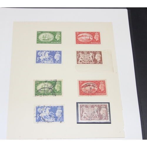 514 - UK stamps 1858-1965 mint and used (no commemoratives). Includes partial reconstruction of 1858 1d re... 