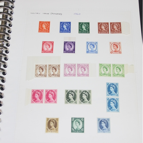 514 - UK stamps 1858-1965 mint and used (no commemoratives). Includes partial reconstruction of 1858 1d re... 