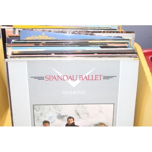 611 - Qty of vinyl record LPs to incl Spandau Ballet, Donny Osmond, The Carpenters, Frank Sinatra etc (2 b... 