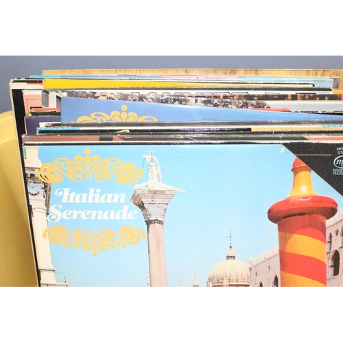 611 - Qty of vinyl record LPs to incl Spandau Ballet, Donny Osmond, The Carpenters, Frank Sinatra etc (2 b... 