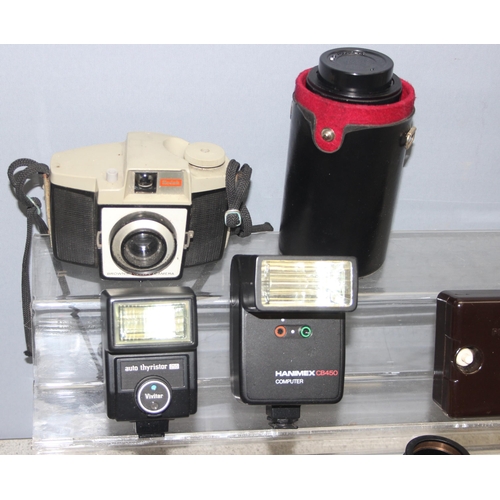 664 - Qty of cameras, lenses and other accessories to incl Kodak