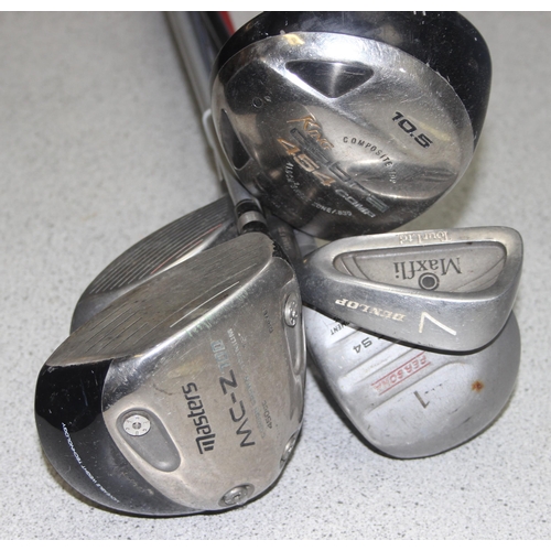 703 - Qty of golf clubs to incl a King Cobra driver