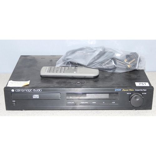 751 - Cambridge Audio D500 Special Edition CD player with remote