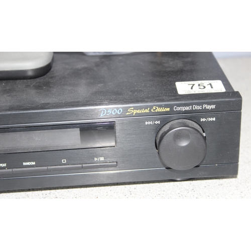 751 - Cambridge Audio D500 Special Edition CD player with remote