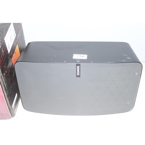 756 - Sonos Play:5 (gen 2) Wireless Sound System Speaker in black with box