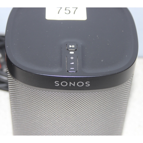 757 - Sonos Play:1 Wireless sound system in black with box