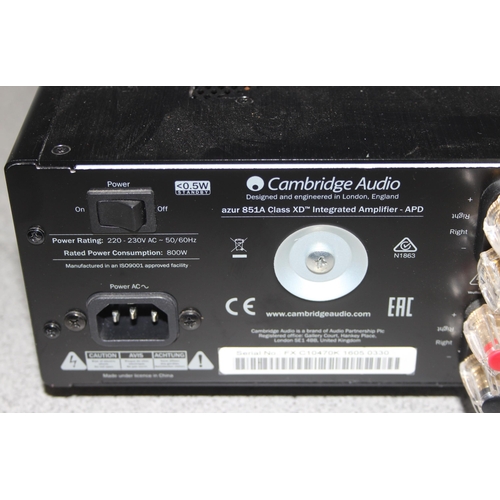 762 - Cambridge Audio Azur 851A Class XD integrated amplifier