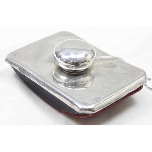 1003 - A silver mounted desk blotter, Chester 1900 by Stokes & Ireland Limited, retailed by Barrett & Sons ... 