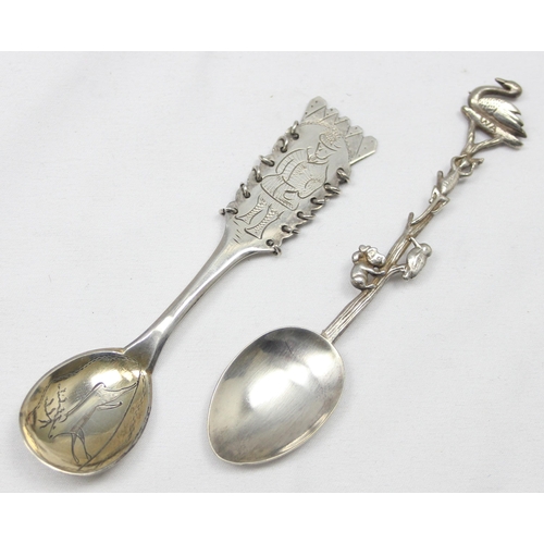 1035 - A boxed set of 6 silver coffee spoons, Sheffield 1936 by James Dixon & Sons, approx 49.96g gross and... 