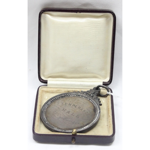 1037 - Of Glasgow interest, a highly decorative silver medallion 