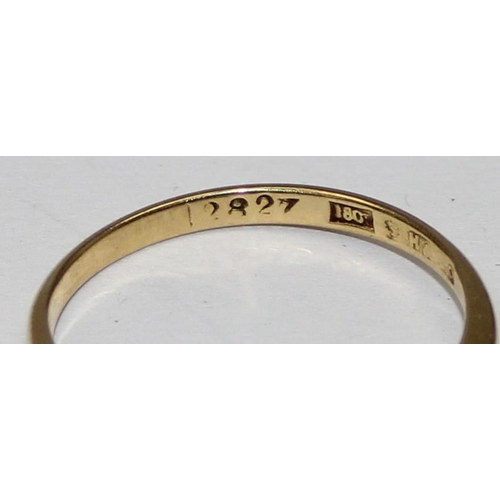 1108 - 18ct gold yellow gold and diamond ring in crossover setting, marked 18ct and XRF confirmed, approx s... 