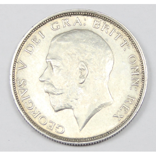 1208 - British silver coins, George V (1910-1936), 1911 silver half crown coin, high grade