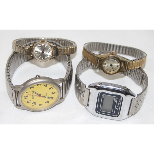 1318 - Qty of assorted vintage and other watches to inc a Alba Y739-5000 calculator watch