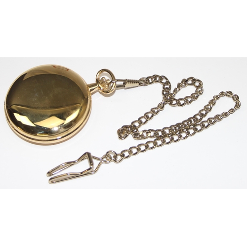 1322 - A modern but good quality Woodford gold plated full hunter pocket watch with mechanical movement and... 