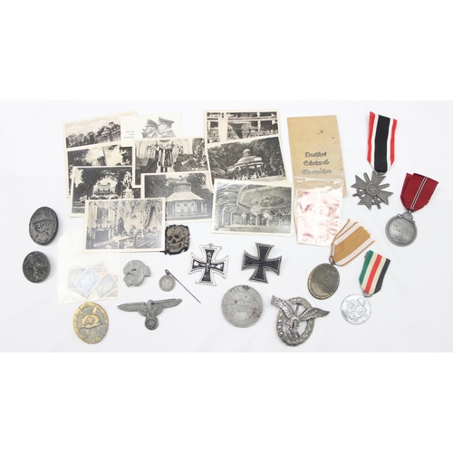 1422 - Qty of assorted German related militaria and badges, WW1, WW2 and Post WW2 items to inc medals, badg... 