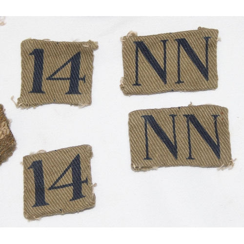 1428 - Qty of assorted WW2 period fabric patches and badges mainly relating to the Home Guard to inc an Eco... 